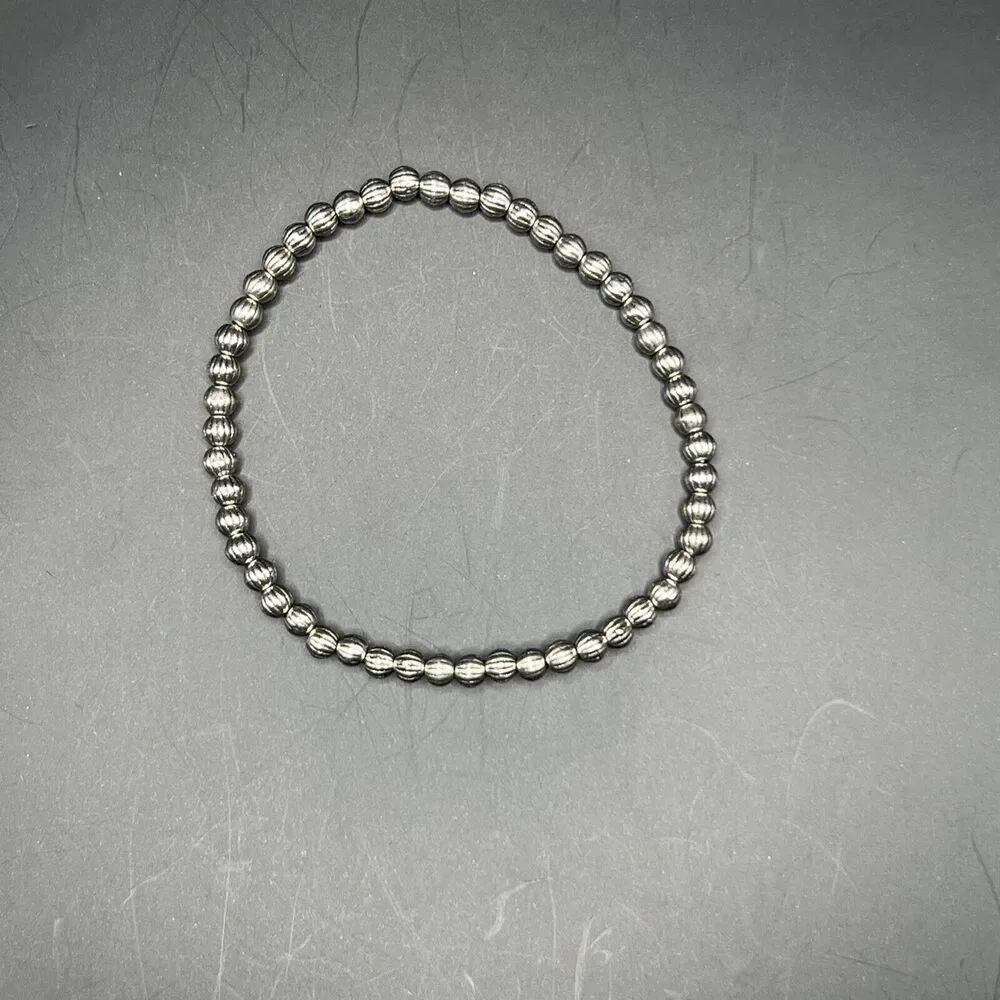 Bracelet Silver Stretch Bangle Multi Layering Blue Boho Western Turquoise - Picture 7 of 10